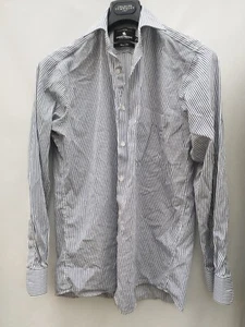 Chemise de luxe Uniworth Knightsbridge 15" manches longues rayée coupe classique - Photo 1/5