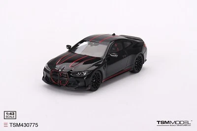 TSM430775 TSM-Modelo: 1/43 BMW M4 CSL zafiro negro/techo de carbono/rayas rojas 2023 Foto 1 de 4