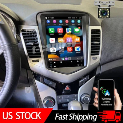 Car Apple Carplay Radio For Chevy Cruze 2009-2015 Android 12 GPS Stereo w/Camera - Image 1 of 4