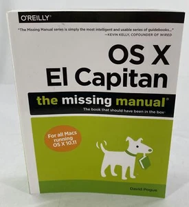 OS X El Capitan: The Missing Manual by David Pogue (English) Paperback - Picture 1 of 12