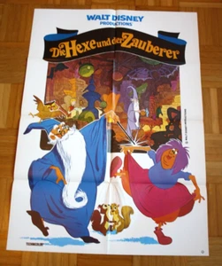 Die Hexe und der Zauberer Walt Disney Original Kinoplakat A1 WA 1978 - Bild 1 von 2