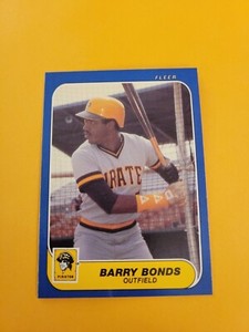 1986 Fleer Update Barry Bonds U-14 RC Pittsburgh Pirates Rookie 