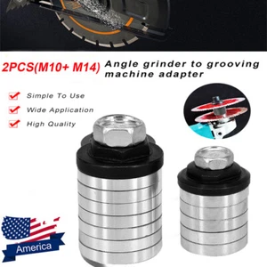 M10/M14 Winkelschleifer auf Nutmaschine Adapter Umbau für 100/125-230 US - Bild 1 von 23
