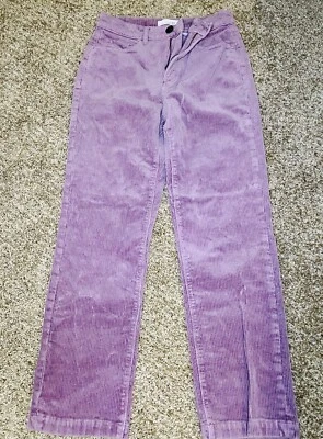 Pantalones Loft Para Mujer Talla 26 Rosa Pana Modernos Ajustados Foto 1 de 4