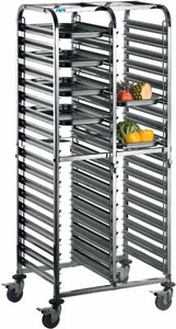 SARO Edelstahl Tablettwagen Regalwagen Transportwagen Abräumwagen GASTRO - Bild 1 von 1