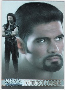 XENA: Art & Images PORTRAITS OF A WARRIOR Insert Card PP8 "Ares"