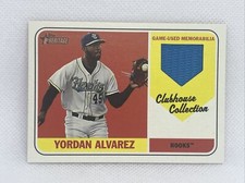 2018 Topps Heritage Minors Yordan Alvarez Clubhouse Collection Relic #CCR-YA