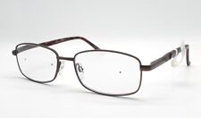 Modern Freeway Mens Matte Brown Tortoise 57×17-145 Rectangular Eyeglasses 
