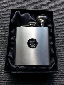 FRASER Clan Escudo de armas Frasco de cadera Acero inoxidable cepillado Idea de regalo - Imagen 1 de 1