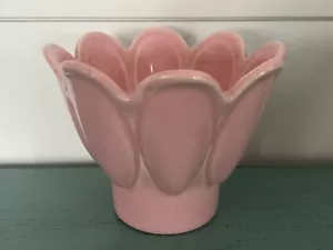 Vaso fioriera rosa ceramica artistica Miramar California vintage - Foto 1 di 3