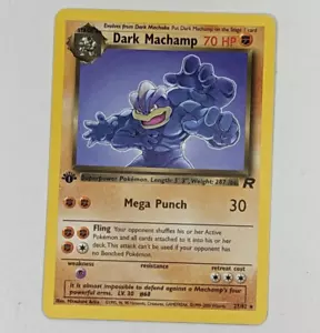 Dunkles Machamp 1. Edition Non-Holo Team Rocket 27/82 Pokémon TCG Rare (NEAR-MINT) - Bild 1 von 5