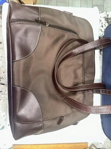 Large Laptop Breif Case Tote With  9 Compartments 18 X 12 In. - Free Shipping - Picture 1 of 8