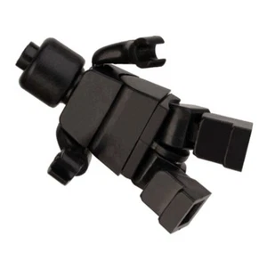 2-Inch Custom Fully Articulated Black Minifigure, New/Mint! - Picture 1 of 2