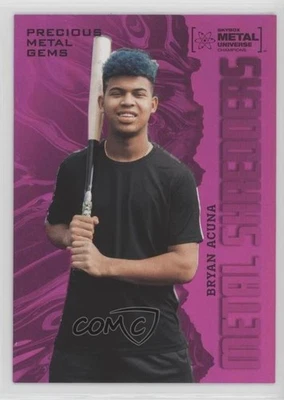 2022 Skybox Metal Universe Champions Shredders PMG Pink /75 Bryan Acuna #140 - Image 1 of 2