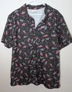 Camisa para hombre COLUMBIA PFG pesca al aire libre peces manga corta abotonada ventilada - Imagen 1 de 9