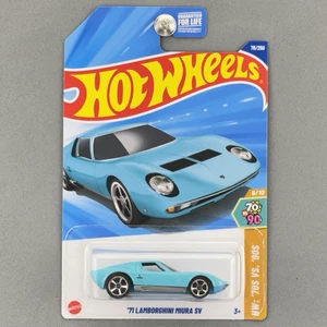 Hot Wheels '71 Lamborghini Miura SV Turquoise Dollar Tree Exclusive Color - Bild 1 von 9