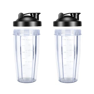 - 28 Oz Blender Cup Replacement with To-Go Lids, Cups for Protein Shakes, BPA... - Picture 1 of 6