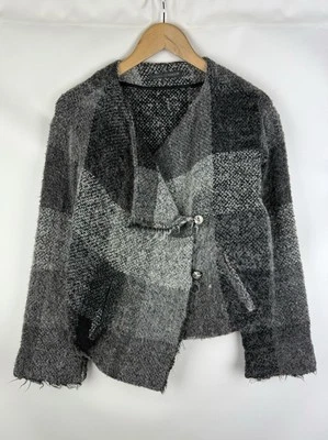 Elemente Clemente Ladies Wool / Alpaca Plaid Avant-Garde Blazer Jacket Size 2 - Image 1 of 4