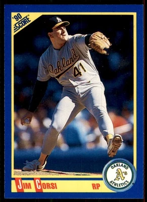 1990 Score Jim Corsi Baseball Cards #553 - Image 1 of 2