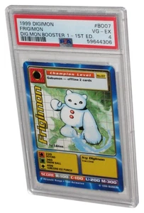 Digimon CCG 1999 Frigimon 1ª Edición PSA 4 Tarjeta Clasificada BO07 - Imagen 1 de 2