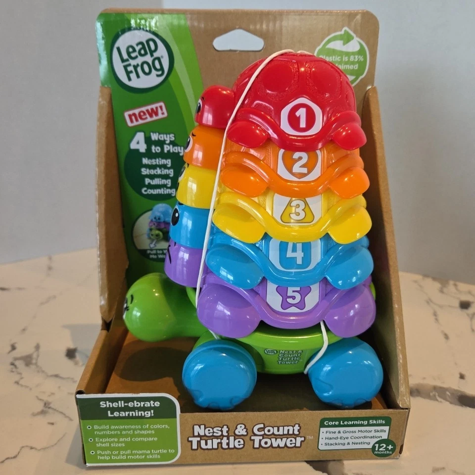 Leap Frog Nest & Count Turtle Tower Age Level 12+ Months - Image 1 of 4