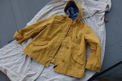 Chaqueta con capucha TALBOTS Petite para mujer y niña talla Mp - algodón amarillo Foto 1 de 4