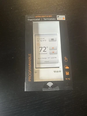 Schluter Ditra HEAT-E-WIFI Touchscreen Programmable Floor Thermostat DHERT104/BW - Image 1 of 3