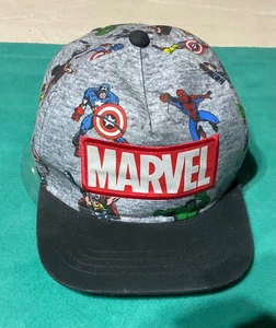 .Marvel Avengers Youth Baseball Style Cap Snap Back Gray With Black Bill - Picture 1 of 8