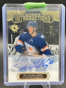2022-23 UD Ultimate Collection Introductions Auto Black Dylan Holloway /10 - Foto 1 di 1