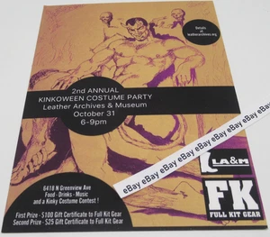 2nd Annual KINKoween Gay Costume Party CHICAGO Rogers Park Illinois Flyer - Picture 1 of 2
