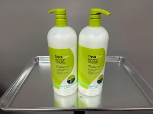 2 DevaCurl No-Poo Original Zero Lather Conditioning Cleanser 32 oz LOT of TWO! - Picture 1 of 1