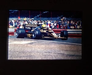 Ayrton Senna Lotus UK 1985 - Slide Transparency 35mm - Picture 1 of 2