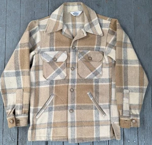 Woolrich Vintage Mackinaw Cruiser Medium Wool Jacket Muted Fall Late 1960s - Picture 1 of 5