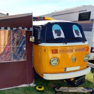 Window Screen Cover Black Out Blind VW T2 Bay Wrap Campervan Eyes - Picture 1 of 10