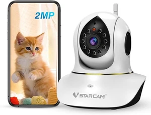 Interactive Cat Camera 1080P HD – Pan/Tilt, Night Vision, 2-Way Audio - Picture 1 of 7