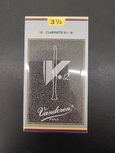 * NEW * Vandoren V12 Bb Clarinet Reeds Strength 3.5 Box of 10 - Picture 1 of 4