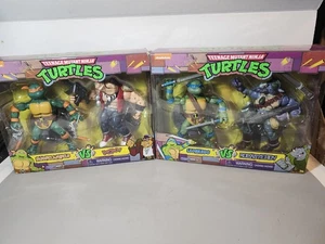 Leonardo vs Rocksteady Teenage Mutant Ninja Turtles Beboo und Mike 2 Set - Bild 1 von 6