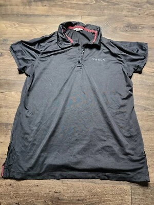 Tesla Shirt Womens L Black Polo Authentic - Image 1 of 4