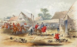 JAGD - "The Take" - Fores's Series - kolorierte Lithographie 1863 - Picture 1 of 2