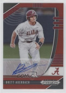 2020 Panini Prizm Draft Picks Red Prizm Auto /50 Brett Auerbach #PDP160 Auto