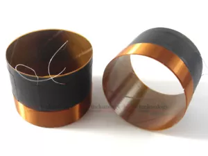 2 PIEZAS Hiqh Calidad 63mm Bobina de Voz Bajo Altavoz Cuerna Woofer Piezas de Reparación - Imagen 1 de 2