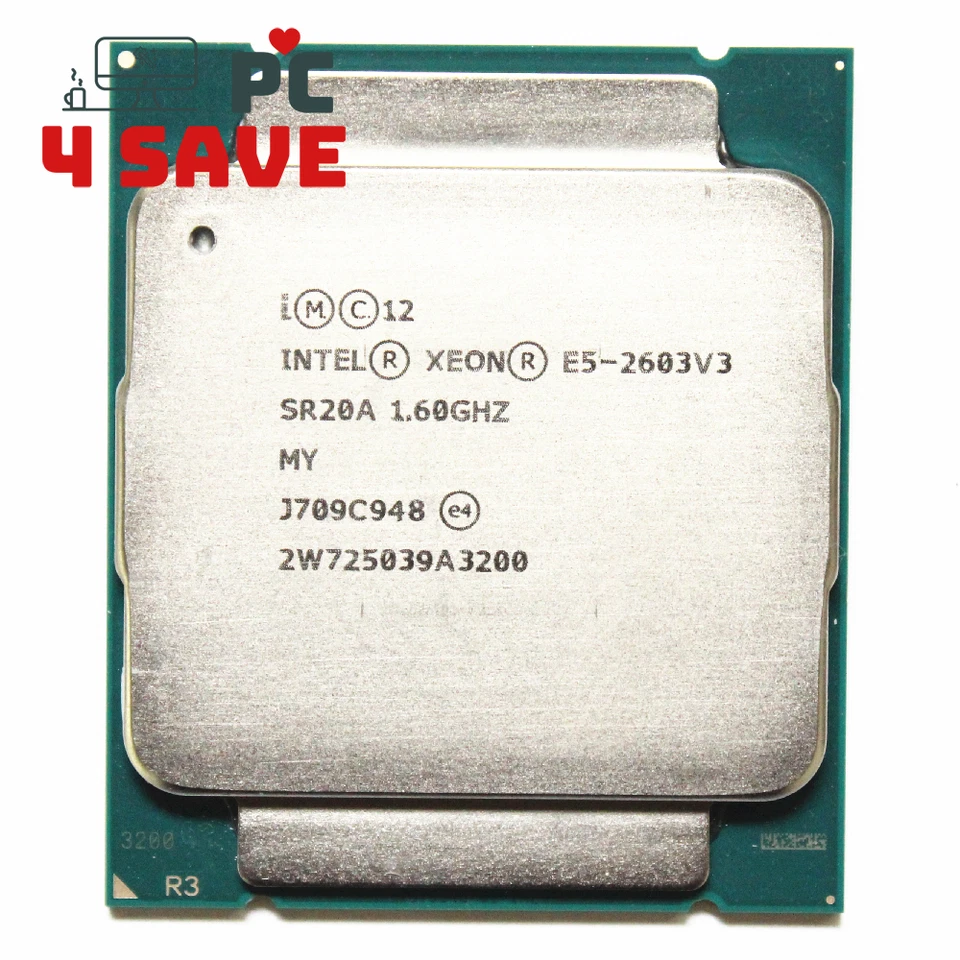 CPU de servidor Intel Xeon E5-2603 V3 SR20A 1,60 GHz 15 M seis núcleos LGA 2011-3 R3 85 W Foto 1 de 2