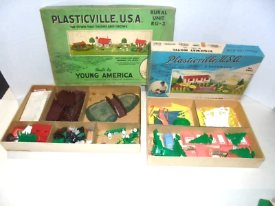 PLASTICVILLE VINTAGE KITS 5402,RU-3 WITH ORIGINAL BOXES FOR LIONEL & AMERICAN FL - Image 1 of 4