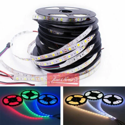 Super Bright 5M 2835 5050 5630 SMD 300 LED Flexible Strip light DC 12V white red - Image 1 of 2