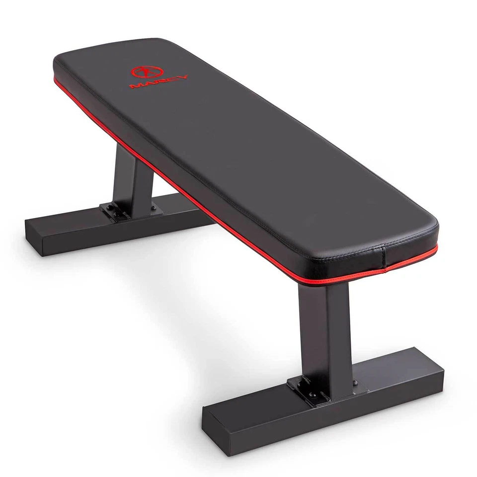 Marcy Deluxe Versatile Flat Bench Workout Utility With Steel Frame