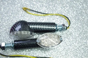 Mini Blinker CAT EYE  carbon LED  Motorrad Roller Quad ATV CPI XS250 MRT50 RR50 - Bild 1 von 3