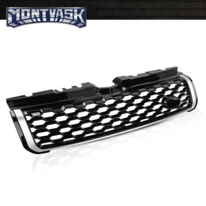 Fit For 12-19 Range Rover Evoque Front Bumper Upper Grille Grill w/ Chrome Trim - Picture 1 of 12