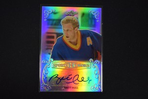 Brett Hull 2017 Leaf Metal Sports Heroes Autograph Signature
