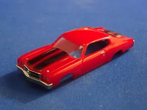 Carrozzeria Slot Car Nuova 70 Strisce Rosso/Nero Chevy Chevelle MoDEL MoToRING T-jet HO - Foto 1 di 5