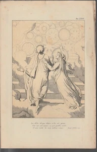 old 7,6 x 11,8 print DANTE divine comedy Paradiso chant XXII v 100 The fixed sta - Picture 1 of 1